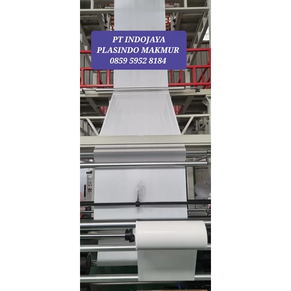 APRON PLASTIC ( RAW MATERIAL ) WHITE 37 cm x 0.03 mm  x  sheet