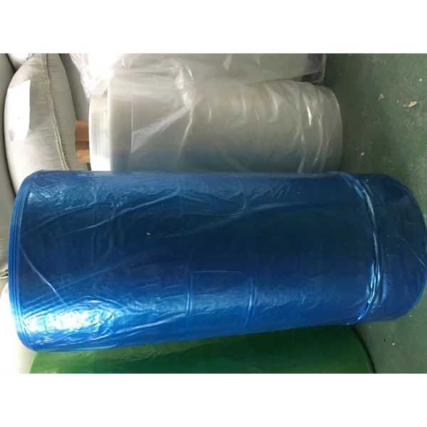 Plastik PE Biru  80 cm x 0.03 mm x Roll