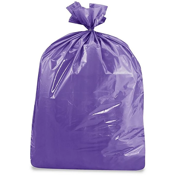 Medical Purple Plastic Bag