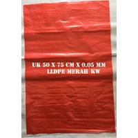 POLYBAG LLDPE RED KW 50 X 75 X 0.05