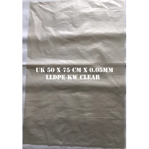POLYBAG LLDPE CLEAR KW 50 X 75 X 0.05