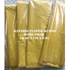 YELLOW PLASTK BAGS PACK 90 X 120 X 0.05MM 1