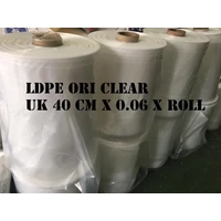 PLASTIK ROLL LDPE ORI CLEAR UK.40 X 0.06 X ROLL