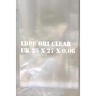 KANTONG PLASTIK LDPE ORI CLEAR uk.25 X 27 X 0.06 1