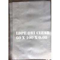 PLASTIC BAGS ORDER CLEAR LDPE uk. 60 X 100 X 0.08