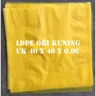 YELLOW ORI LDPE PLASTIC BAG uk.40 X 40 X 0.06 1