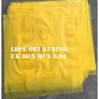 YELLOW ORI LDPE PLASTIC BAG uk. 60 X 60 X 0.04 1