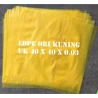PLASTIC BAGS ORI YELLOW LDPE uk. 40 X 40 X 0.03 1