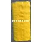PLASTIC BAGS OF YELLOW ORI LDPE uk.20 X 60 X 0.03 1
