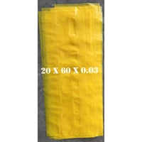 PLASTIC BAGS OF YELLOW ORI LDPE uk.20 X 60 X 0.03