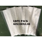 PLASTIC BAG LDPE PACK ORI CLEAR uk. 60 X 100 X 0.08 1