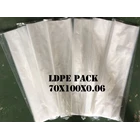 PLASTIC BAG LDPE PACK ORI CLEAR uk. 70 X 100 X 0.06 1