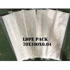 PLASTIC BAG LDPE PACK ORI CLEAR uk. 70 X 100 X 0.04 1
