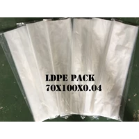PLASTIC BAG LDPE PACK ORI CLEAR uk. 70 X 100 X 0.04