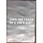 Kantong Plastik LLDPE Ori Clear uk.60cm X 100cmX 0.07mm 1