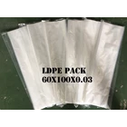 PLASTIC BAG LDPE PACK ORI CLEAR uk. 60 X 100 X 0.03 1