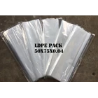 KANTONG PLASTIK LDPE PACK ORI CLEAR uk. 50 X 75 X 0.04 1