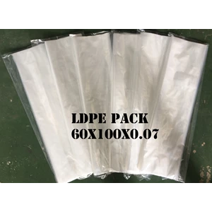 Kantong Plastik LLDPE Pack Clear uk.60cm X 100cm X 0.07mm