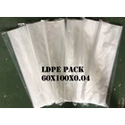 PLASTIC BAG LDPE PACK ORI CLEAR uk. 60 X 100 X 0.04 1