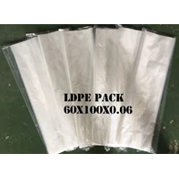 Kantong Plastik LLDPE Pack Clear uk. 60cm X 100cm X 0.06mm
