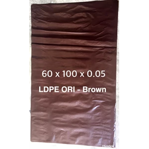 MEDICAL PLASTIC BAGS BROWN ORI LDPE uk. 60 x 100 x 0.05