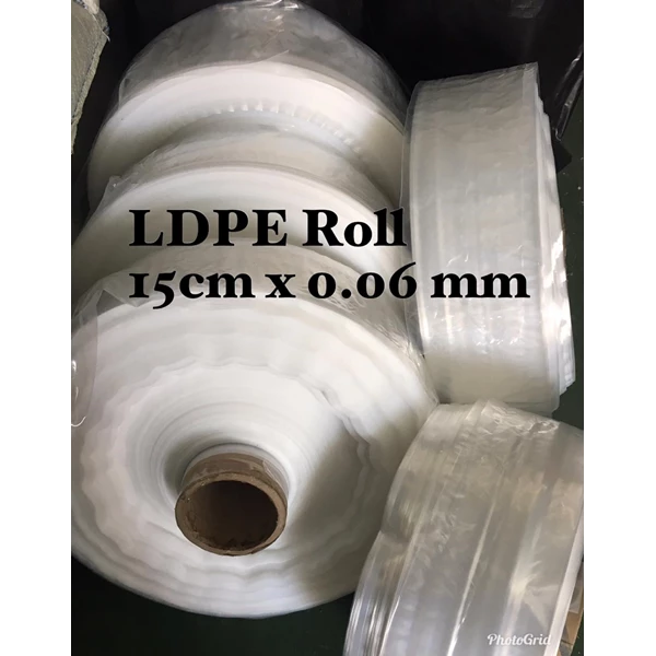 PLASTIC CLEAR ORI LDPE ROLL UK. 15 X 0.06 mm