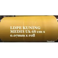 PLASTIK LDPE KUNING MEDIS UK.68 X 0.07mm X ROLL
