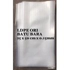 CLEAR UK ORDER PLASTIC BAG LDPE. 25 X 50 X 0.15mm 1