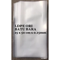 CLEAR UK ORDER PLASTIC BAG LDPE. 25 X 50 X 0.15mm