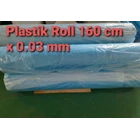 Plastic Roll Blue  160 cm x 0.03mm 1